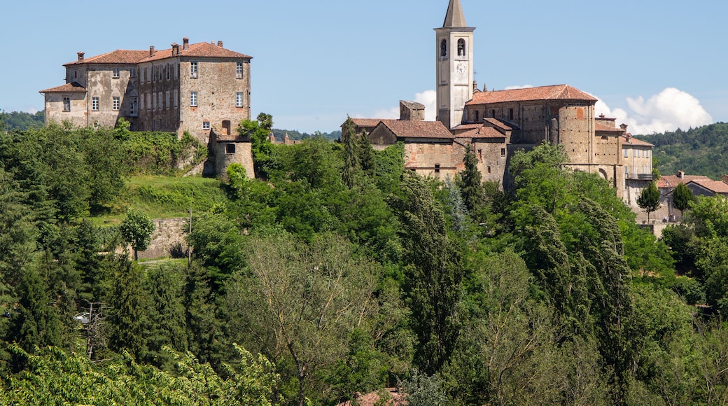 View of historical centre of Sale San Giovanni, province of Cuneo, Italy.