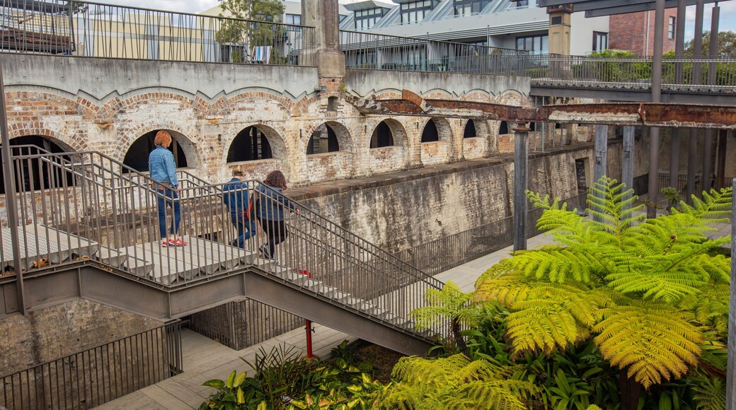 Paddington showing heritage elements as well as a small group of people