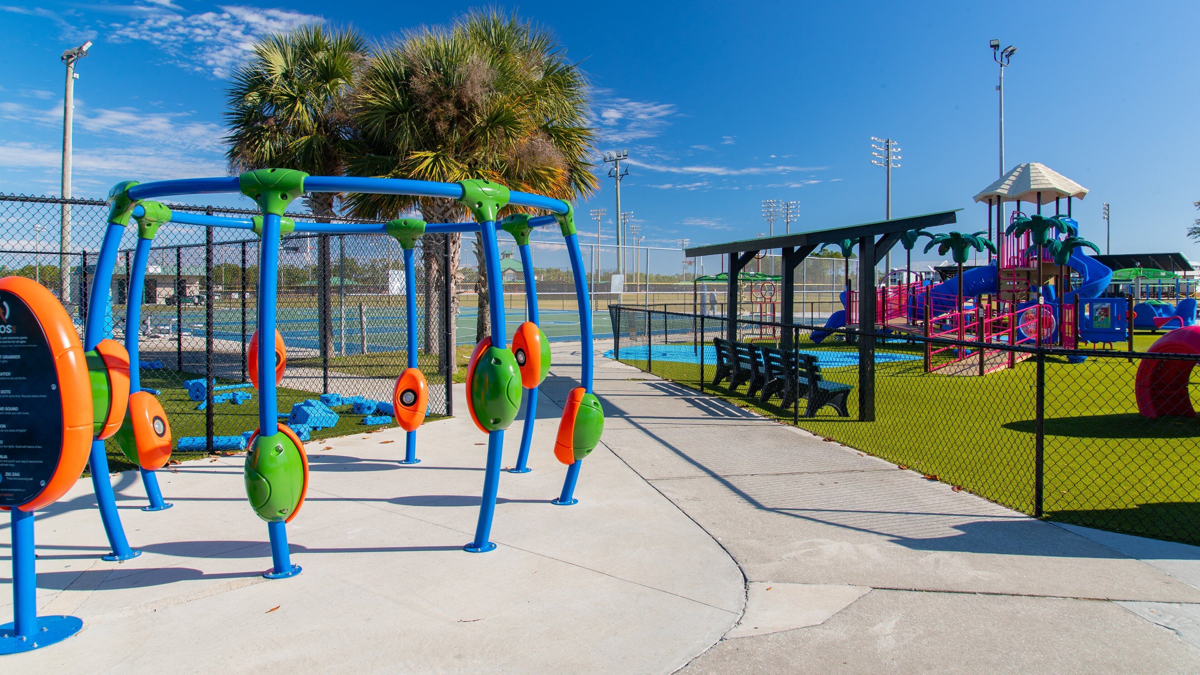 Frank Brown Park featuring a playground