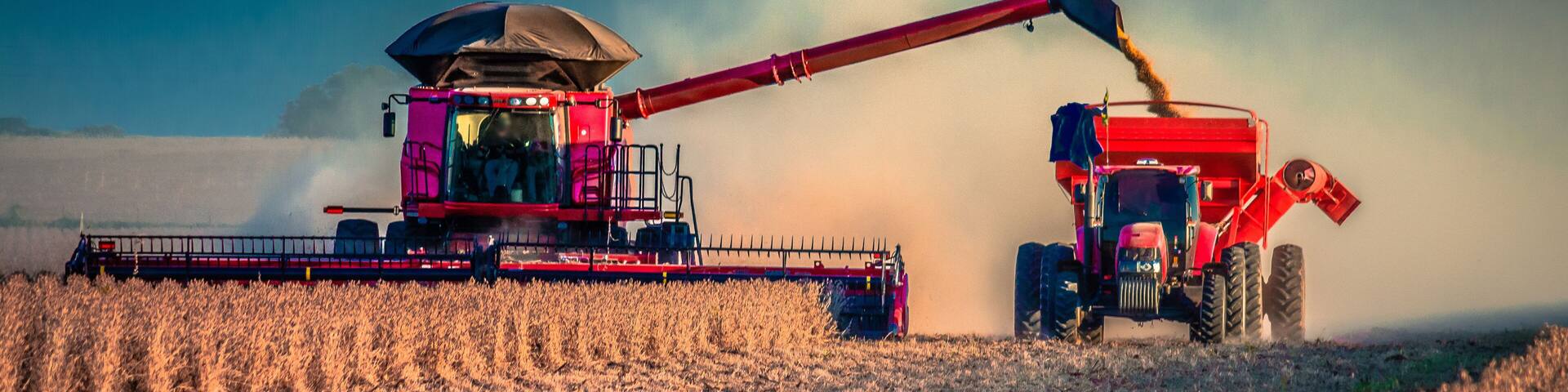 Agribusiness: Harvest Soybean, Agriculture - Agricultural Harverster Machine - Tapurah, Mato Grosso, Brazil.