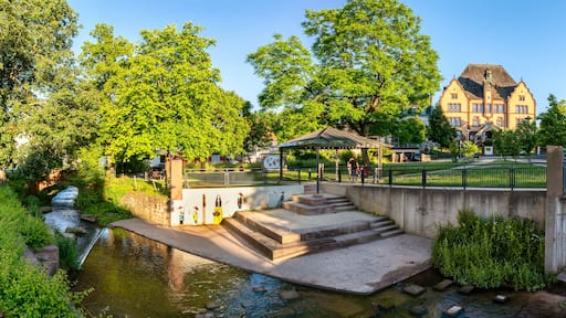 Lohr am Main, Bavaria, city centre with Landratsamt/Altem Gymnasium