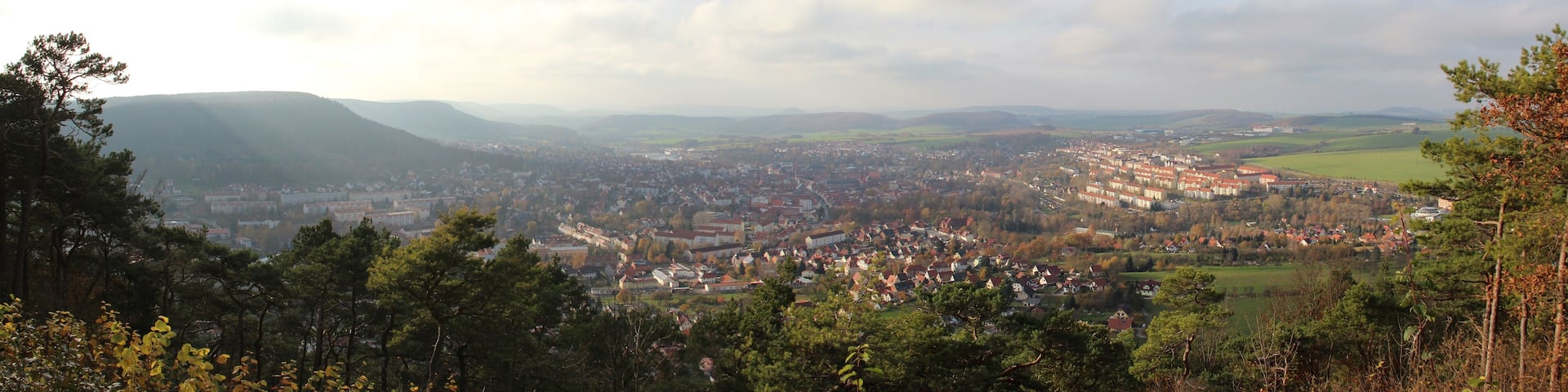 Panoramablick vom Dünkreuz auf Heilbad Heiligenstadt (Eichsfeld)