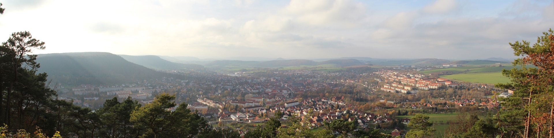 Panoramablick vom Dünkreuz auf Heilbad Heiligenstadt (Eichsfeld)
