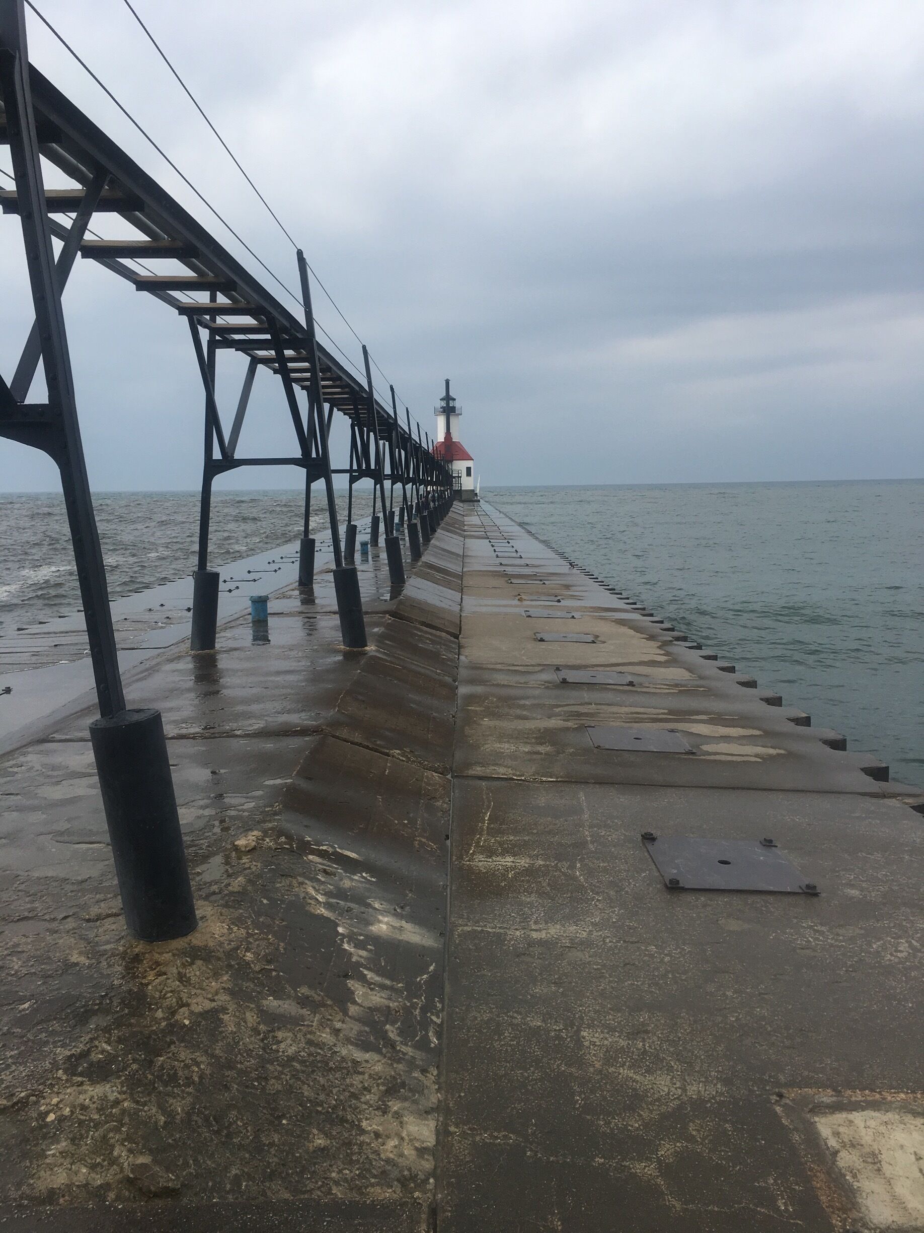 The water was rough but we still walked out 🌊