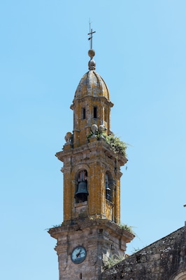 Bell tower of Santa Comba of Rianxo, Galicia (Spain).