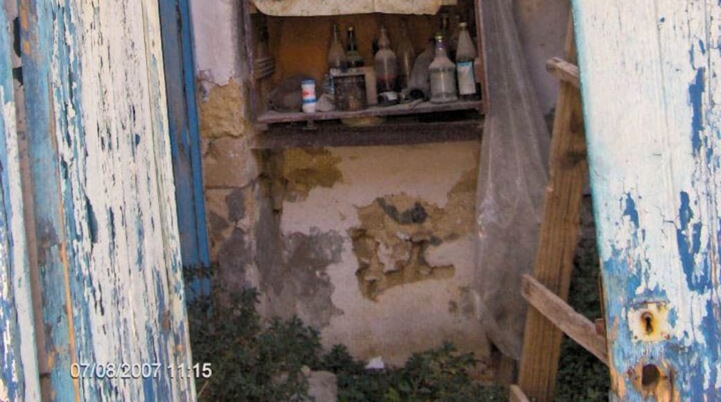 The village of Anoghia (ÎΜÏγΔÎčα) has a history that is powerful and tragic - burned by the Turks, then by the Germans who during the war, as reprisal for kidnapping a German general called Krieppe, rounded up and shot all the men they could find in the village. Some houses of the village are left this way: #abandoned.