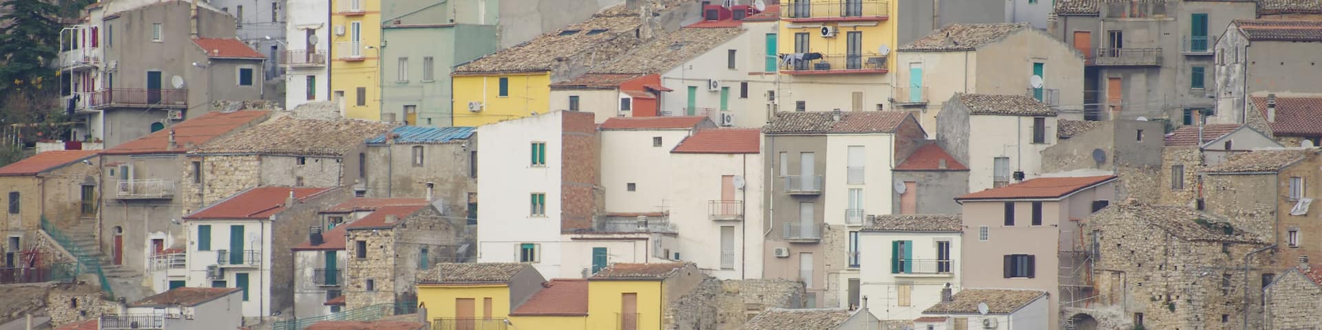 View of Montenero di Bisaccia, a small and important town in lower Molise, Italy
