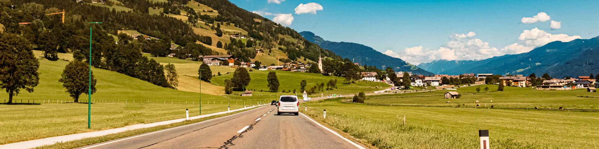 Beautiful alpine summer view near Piesendorf, Zell am See, Pinzgau, Salzburg, Austria