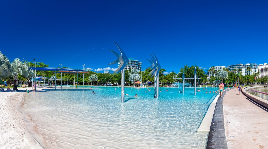 CAIRNS, AUSTRALIA - 27 MARCH 2016. The Esplanade in Cairns with