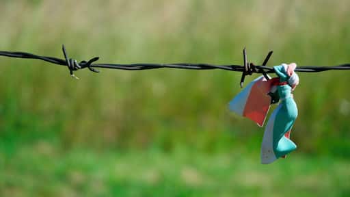 detail of the iron crurtain