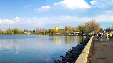 landscape in Balatonlelle resort on the shores of Lake Balaton - Hungary