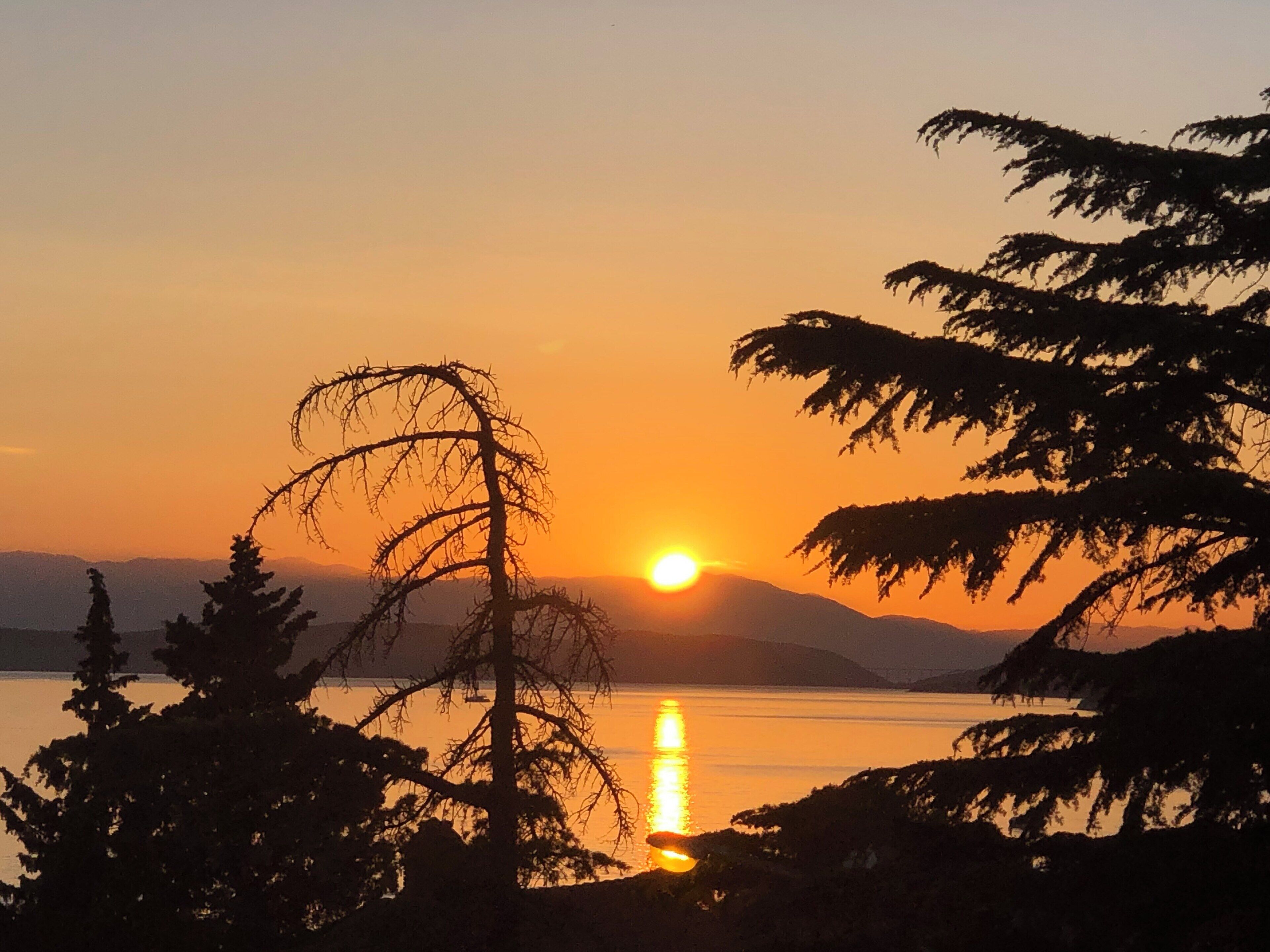 Sunset over the Adriatic.