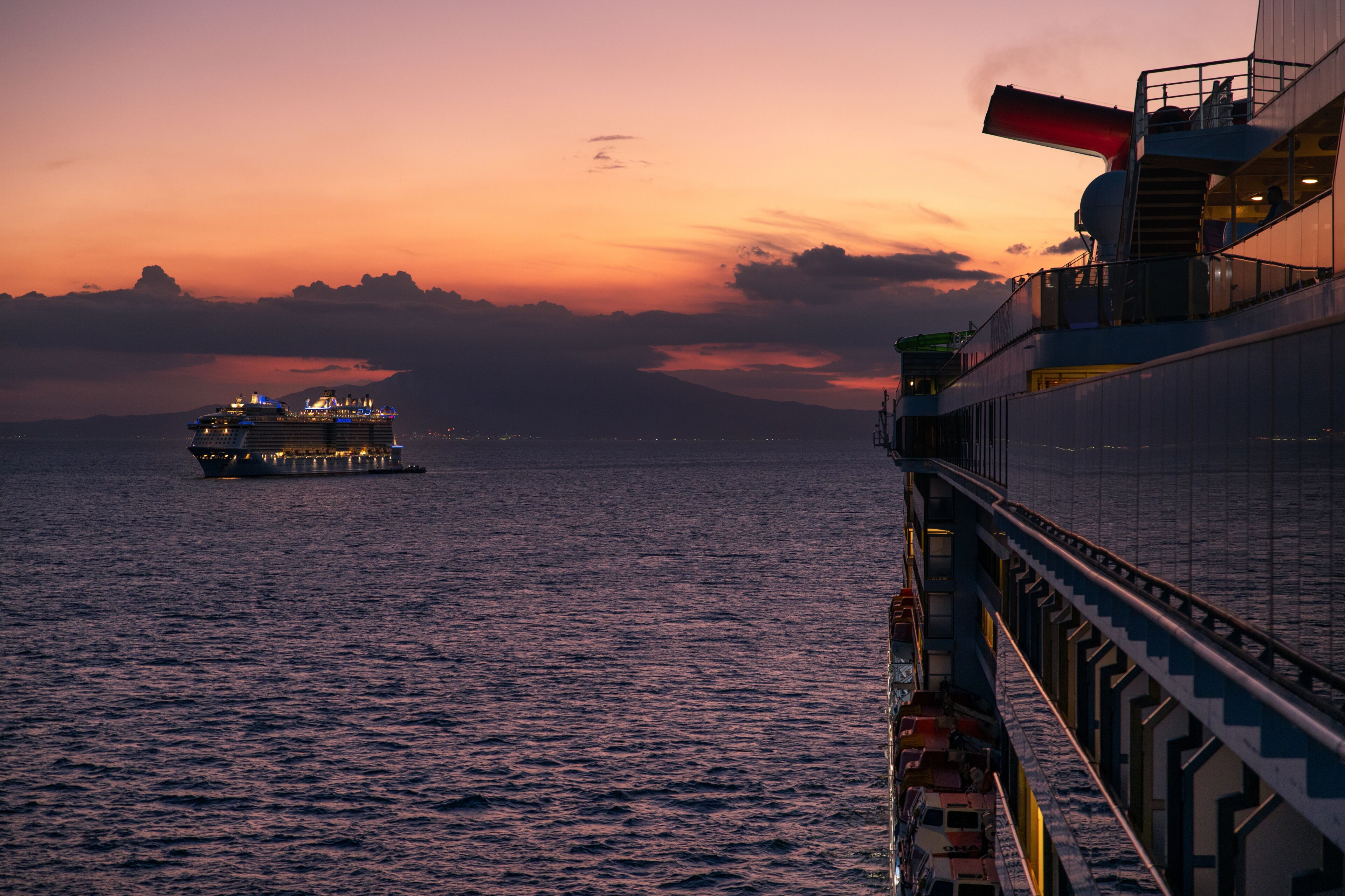 View of Manila bay, Philippines at sunset  shot on May 21, 2020