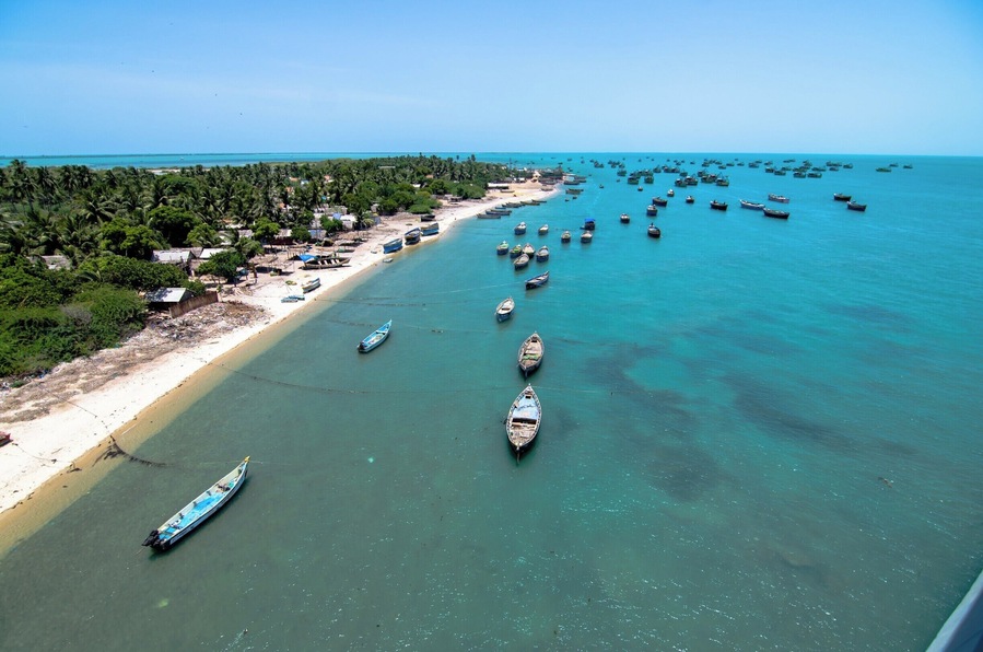 Surrounding the serene island of Rameshwaram are hundreds of boats going out to Sea. A beautiful historic place whose beauty is just breathtaking. #BeachBound