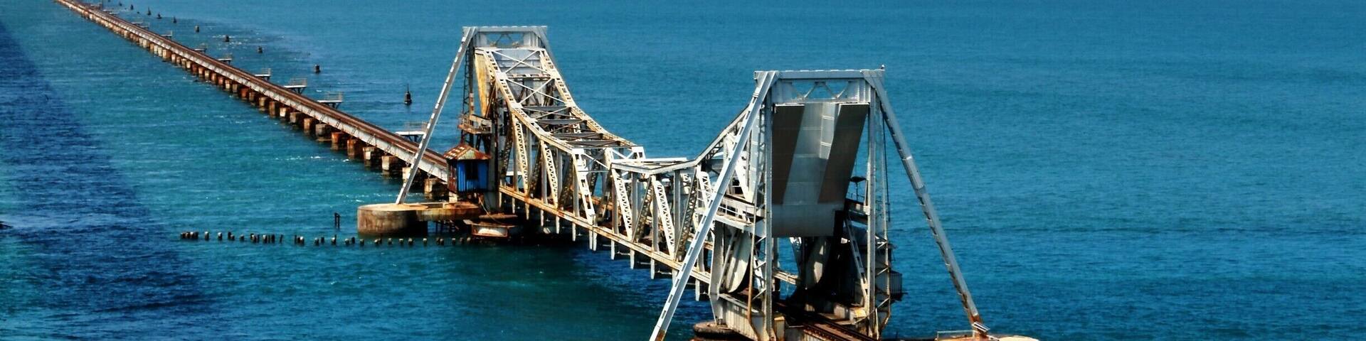 The Bridge..!!
Pamban Bridge that connects the town of Rameswaram on Pamban Island to mainland India. Opened on 24 February 1914, it was India's first sea bridge, and was the longest sea bridge in India until the opening of the Bandra-Worli Sea Link in 2010.
#southindia #travel #rameswaram #pamban_bridge