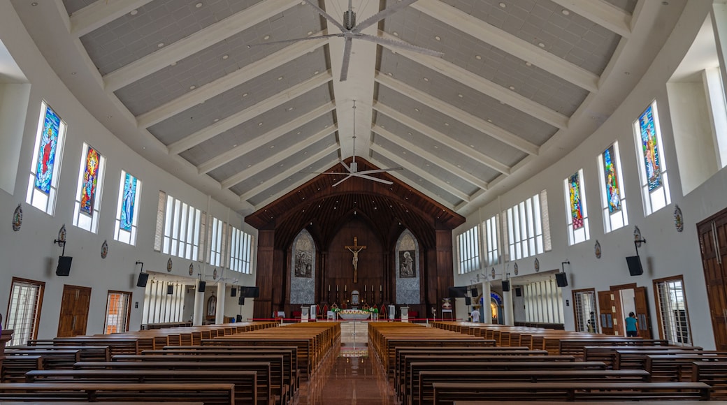 Interior of the Stella Maris Church -Kalmady, Udupi, India.Shrine of Vailankanni