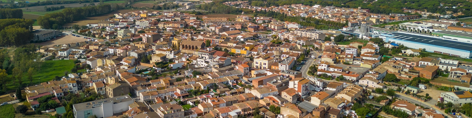 aerial shoots of sils in catalunya costa brava girona