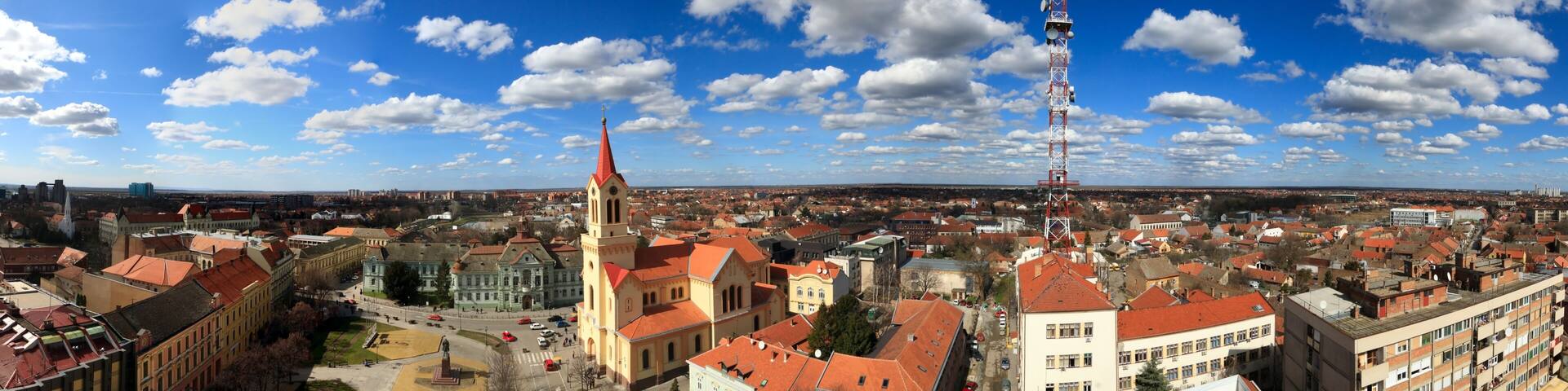 Zrenjanin Capital of Banat Region in Serbia City Panorama