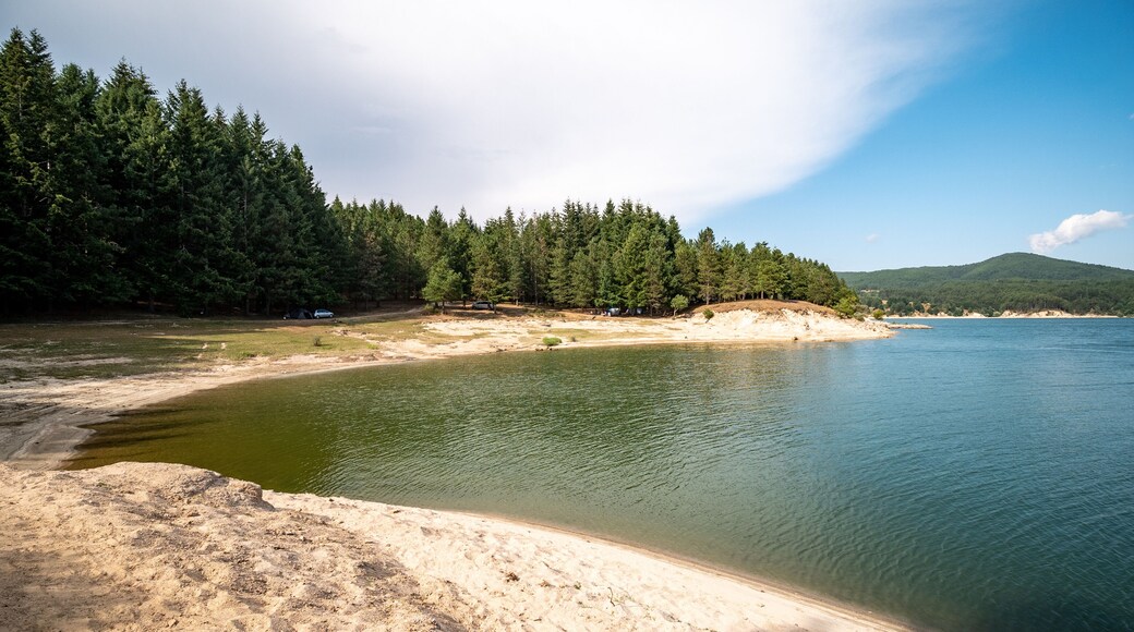 Cecita lake in Sila National Park. Spezzano della Sila, Cosenza, Calabria, Italy