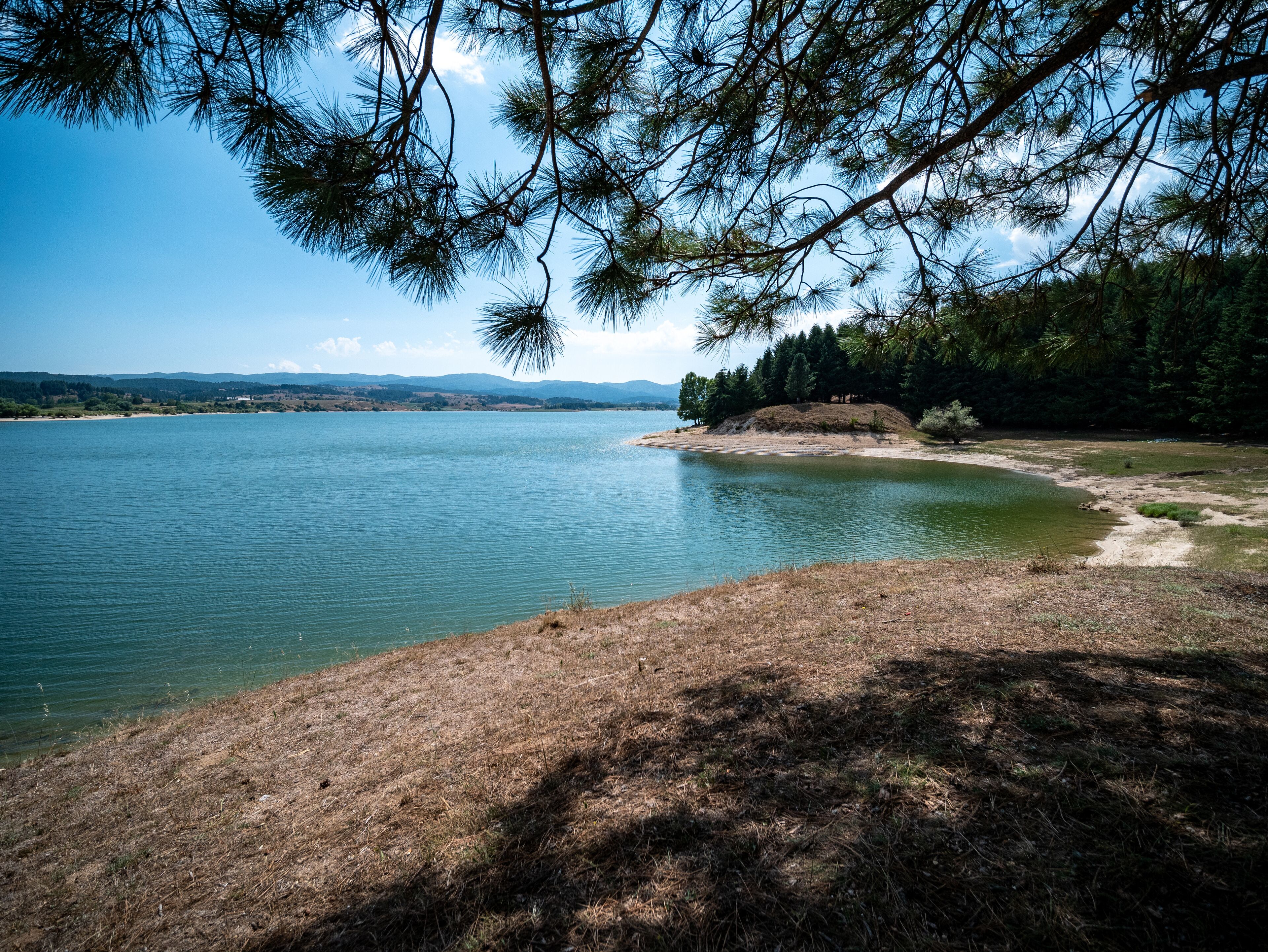 Cecita lake in Sila National Park. Spezzano della Sila, Cosenza, Calabria, Italy
