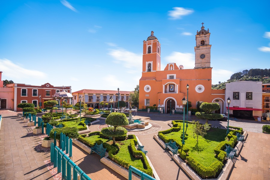 Mexican town, Mineral del Monte, commonly called Real del Monte, Hidalgo.