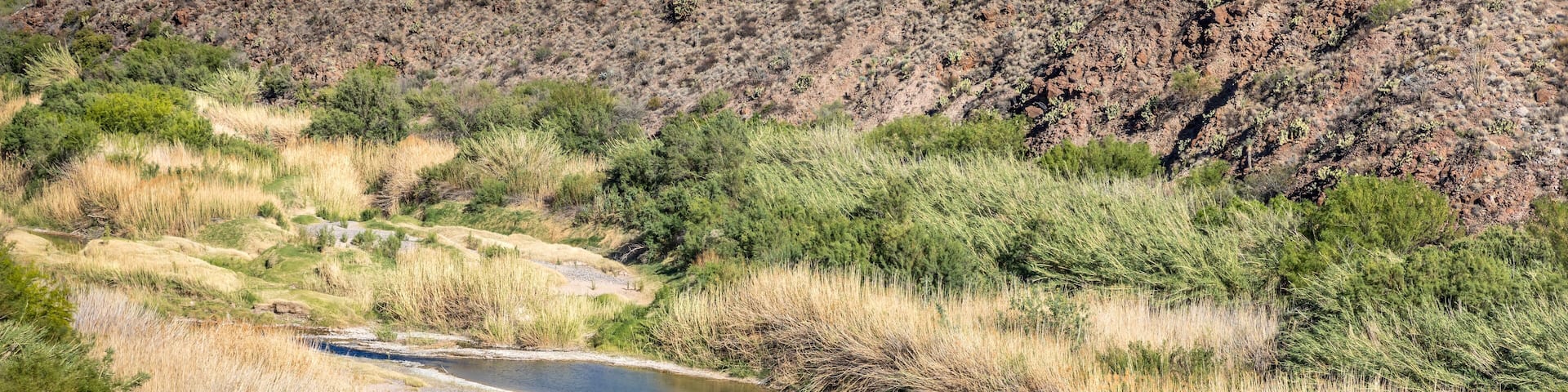 The amazing landscape of the Big Bend Ranch State Park and the Rio Grande River, Texas