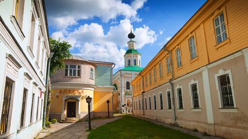 Old street at Vladimir in summer, Russia