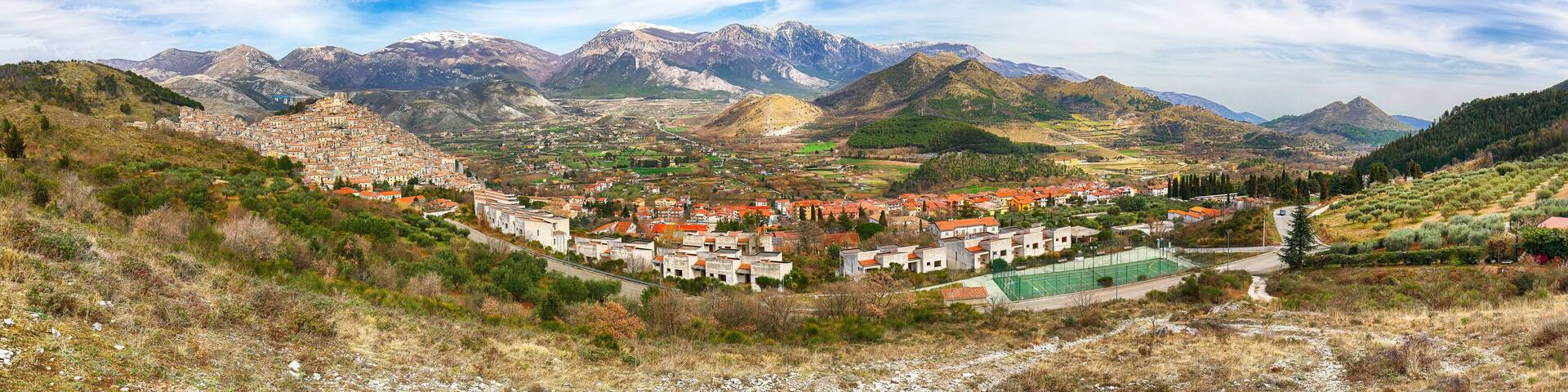 Panoramic view of Morano Calabro