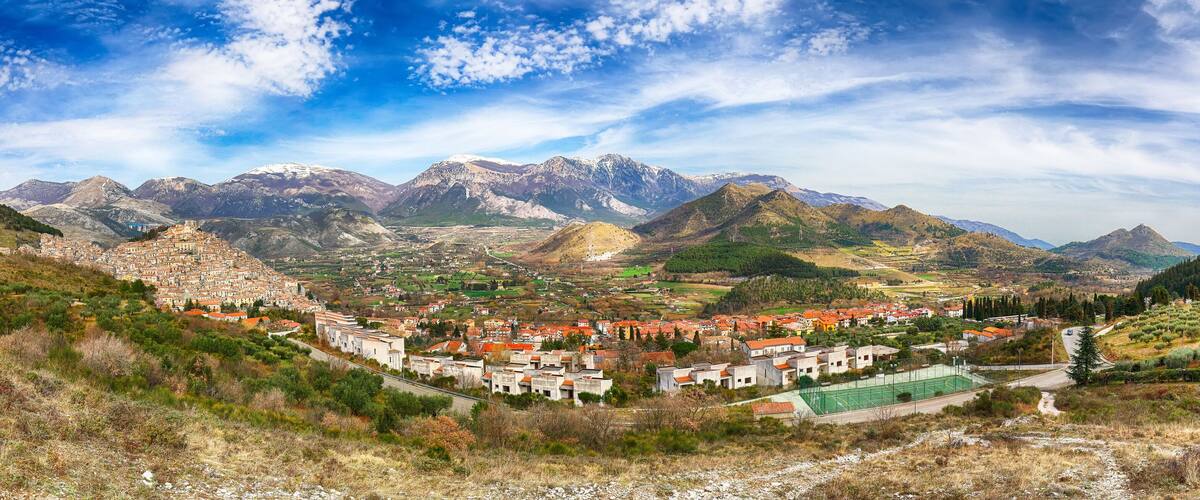 Panoramic view of Morano Calabro