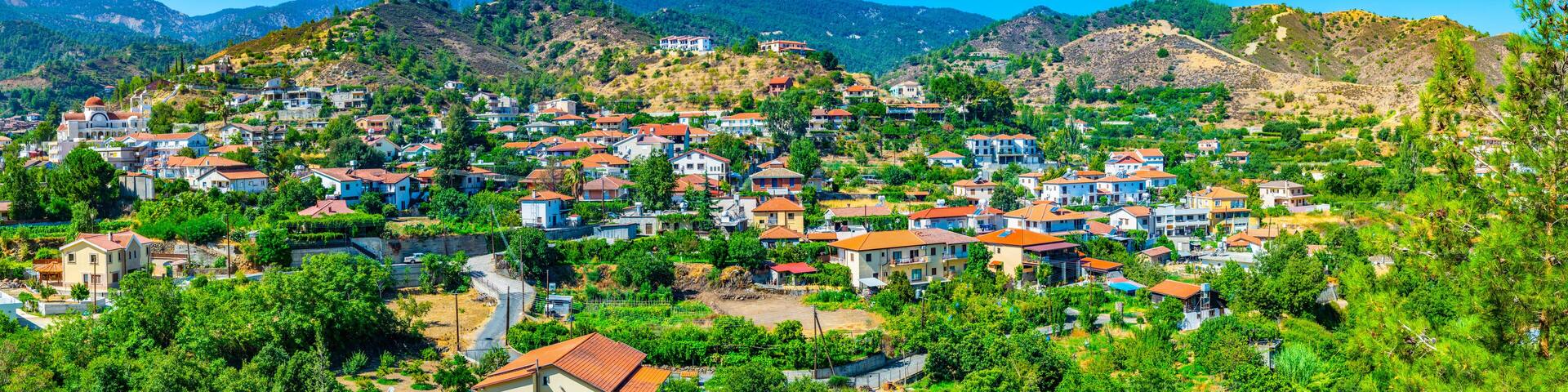 Kakopetria village on Cyprus