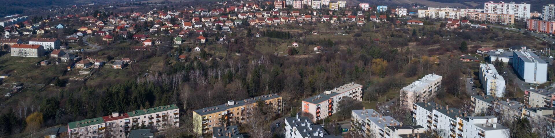 block houses in Komlo hungary