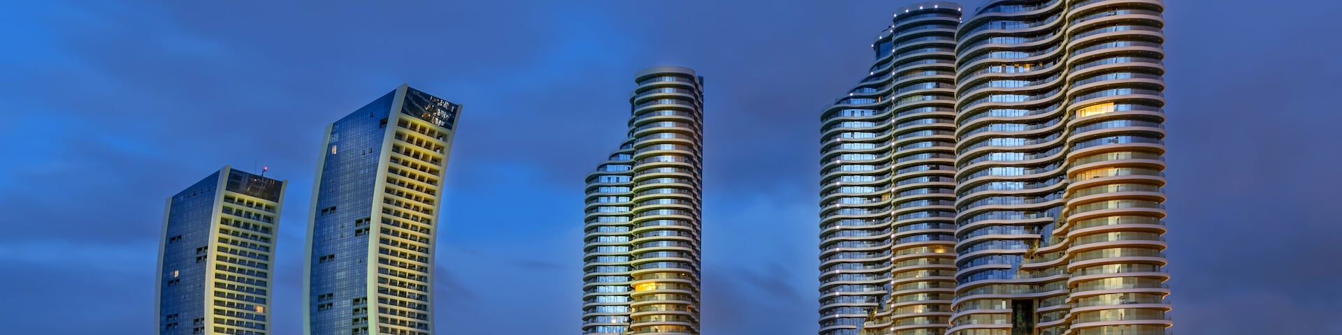 Skyscrapers at early morning, Kartal, Istanbul