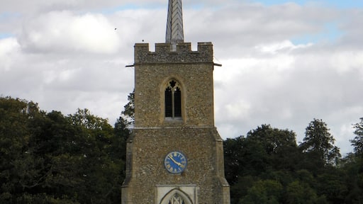 St Andrew's Church, Much Hadham, Hertfordshire, 29 September 2012. A Grade I Listed Buildig.