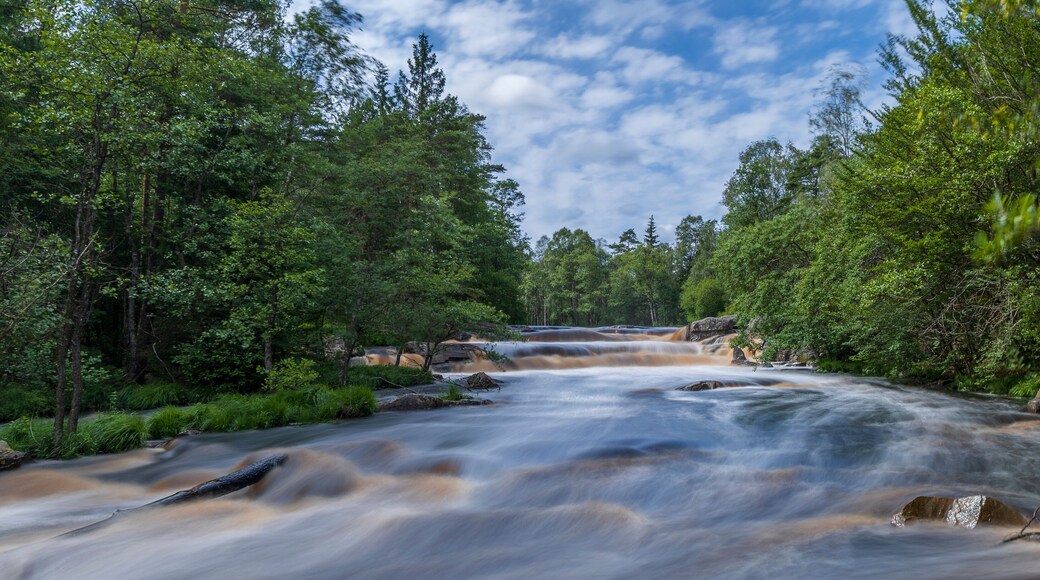 Flammafallet Waterfall near Laholm, Halland, Sweden