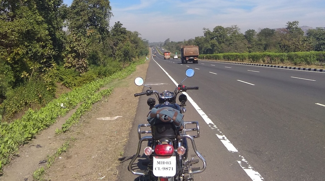 Enroute Silvassa, on this beautiful day riding solo on my bike was the best thing this week.
#ride2017 #travel2017 #royalenfield #maharashtra_travel #bikersoul #openskies #openroads