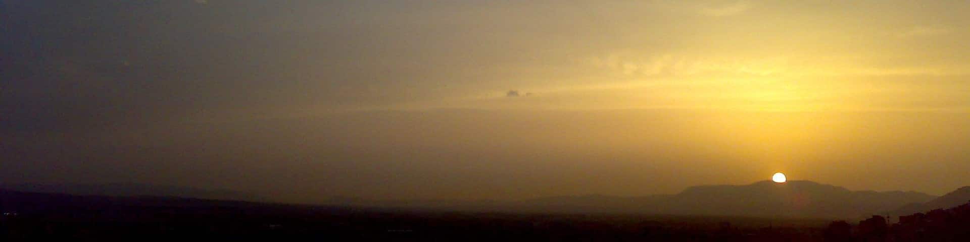 Atardecer en el reino de Granada