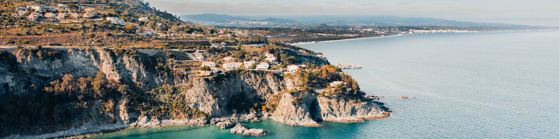 Pietragrande Cliff near Montauro city, Calabria South Italy