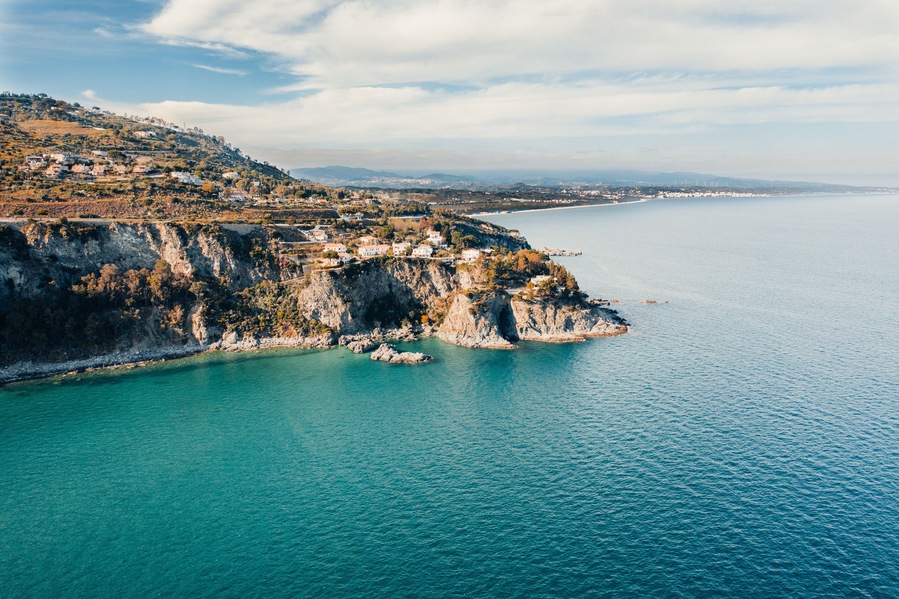 Pietragrande Cliff near Montauro city, Calabria South Italy