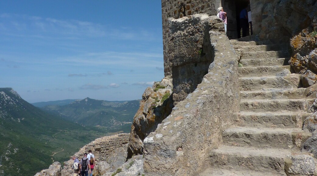 Steps at Chateau Queribus