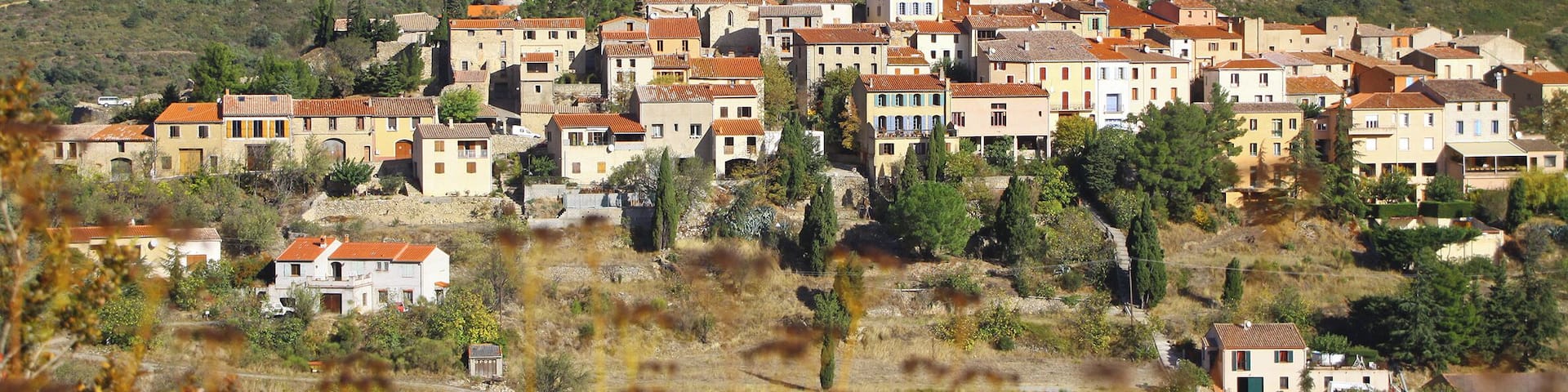 November 2009
The beautiful town of Cucugnan nestled between mountains in the south of France. We spent a week here and there and found that are plenty of places to visit in the area too.