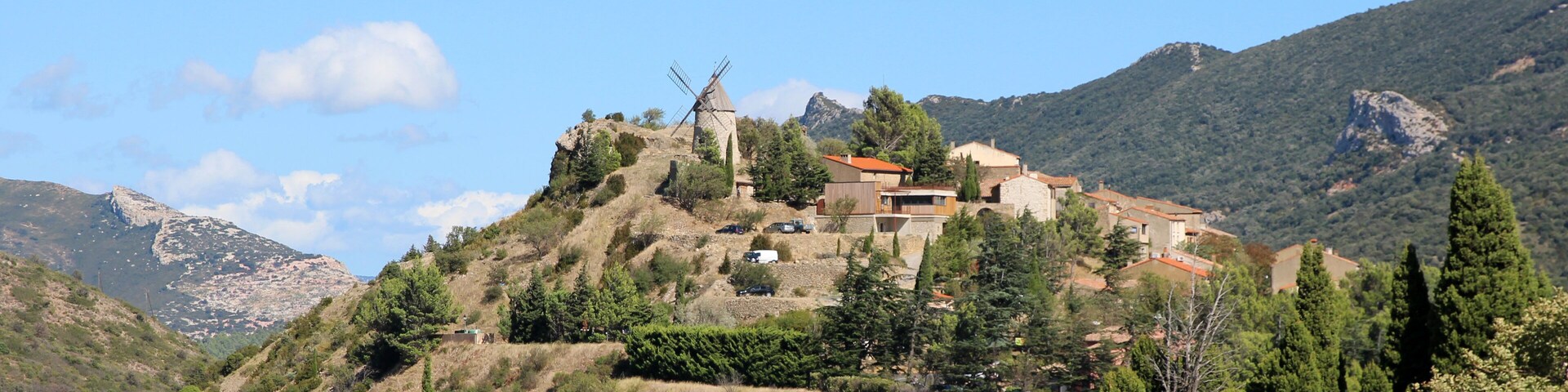 Cucugnan, village languedoc-Roussilon, France