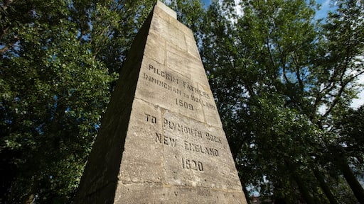 Immingham, Lincolnshire UK, June 2020, view of the Pilgrim memorial