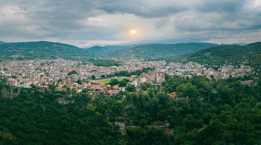 Aerial view of Edessa, Greece