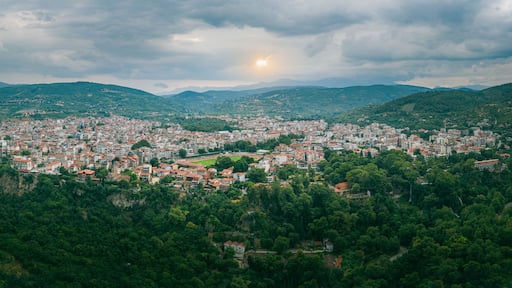 Aerial view of Edessa, Greece