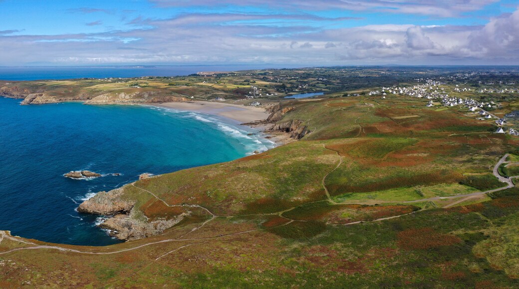aerial view on the tip of van