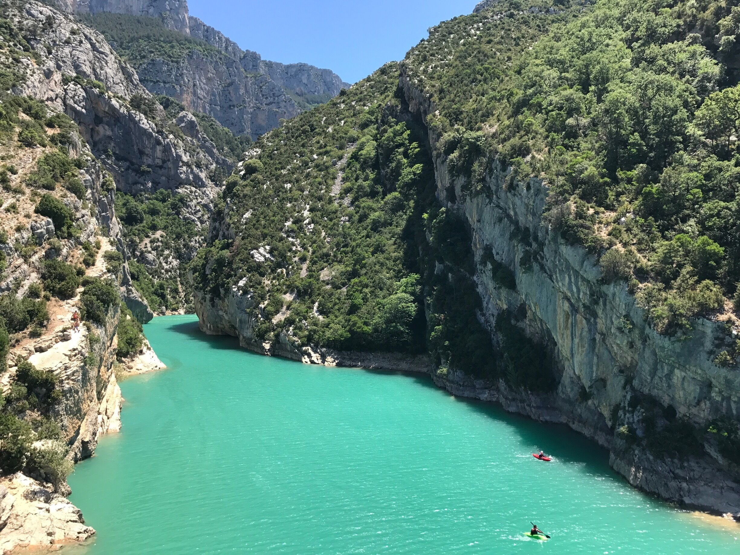 Beautiful, beautiful, beautiful! Gorges du Verdon. Take a kayak or a small boat and enjoy 