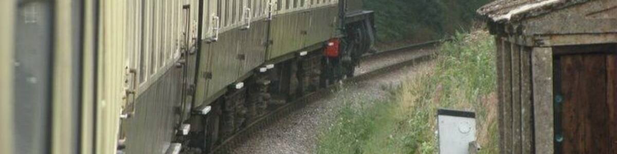 Traditional steam train taking you from Bishops Lydeard to Minehead. To top it off there is a cafe on board and they serve lovely local cider!!