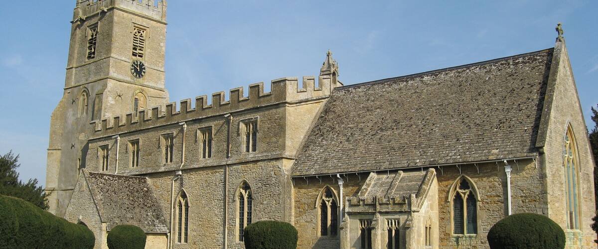 St. Peter and St. Paul Church , Long Compton, near to Long Compton, Warwickshire, Great Britain. It is believed that St. Augustine preached on this site in 597AD. The present building dates from the 13th century, with significant additions and alterations over the years. In 2004 the west end was altered to provide a meeting room and kitchen. <a title="http://www.achurchnearyou.com/long-compton-st-peter-st-paul/" rel="nofollow" href="http://www.achurchnearyou.com/long-compton-st-peter-st-paul/">Link</a><img style="padding-left:2px;" alt="External link" title="External link - shift click to open in new window" src="http://s0.geograph.org.uk/img/external.png" width="10" height="10"/>