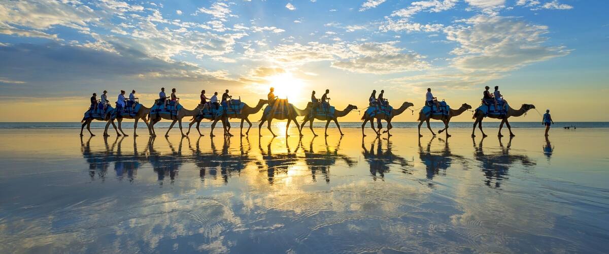 Now Broome and the Kimberley is an amazing spot to do a road trip! I would recommend flying in from Perth, starting in Broome with a few days and then heading into the Kimberley. A must do in Broome is the cable beach sunset camel ride, there are two operators that do a very similar walk. Try to time it around the low tide so you have beautiful reflections whilst walking on wet sand. #RoadTrip