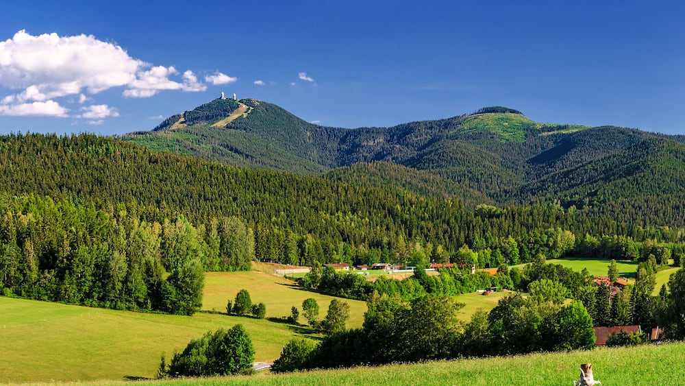 Great Arber (GroĂer Arber) at Bavarian Forest in Lower Bavaria, Germany